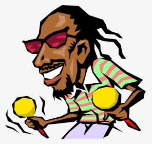 Vector Illustration Of Caribbean Musician With Maracas - Clipart Caribbean, HD Png Download, Free Download