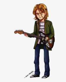 Might Make This Into A Sticker Idk - Kurt Cobain Fender Jaguar Guitar, HD Png Download, Free Download