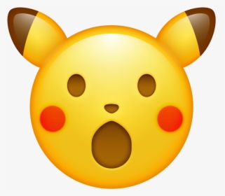 Pikachu Surprised Face Emoji, HD Png Download, Free Download