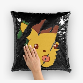 Shocked Pikachu Sequin Pillow - Danny Devito Sequin Pillow, HD Png Download, Free Download