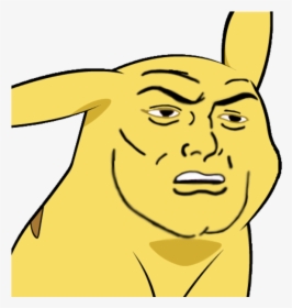 Give Pikachu A Face - Pikachu Transparent Meme, HD Png Download, Free Download