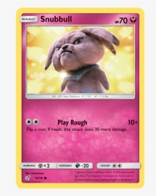 Snubbull - 15/18 - Common - Ditto Card Detective Pikachu, HD Png Download, Free Download