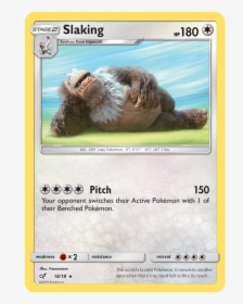 Slaking - 18/18 - Rare - Detective Pikachu Movie Pokemon Cards, HD Png Download, Free Download
