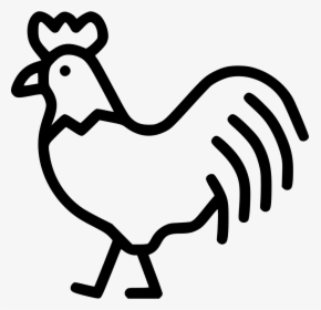 Rooster Chicken Hen Bird Livestock Farm - Livestock Icon Png, Transparent Png, Free Download