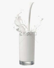 Milk In Glass Png, Transparent Png, Free Download