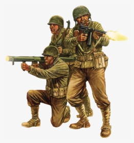 Wwii American Gis Art - Us Soldier Ww2 Png, Transparent Png, Free Download