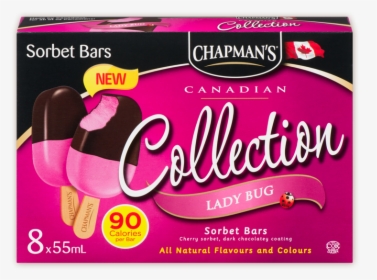 Chapman"s Canadian Collection Lady Bug Sorbet Bar - Chocolate, HD Png Download, Free Download