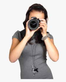 Photographer - Girl With Camera Png, Transparent Png, Free Download