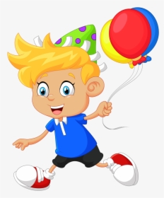 Little Boy Balloon Cartoon, HD Png Download, Free Download