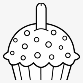 Download Cupcake Clipart Black - Easy Cake Coloring Pages, HD Png Download, Free Download