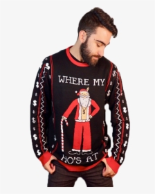 Christmas Sweater Santa's Ho, HD Png Download, Free Download