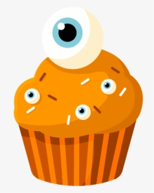 Transparent Muffin Png - Halloween Cupcakes Clipart, Png Download, Free Download