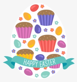Easter Egg Cake Clip Art - Happy Easter Cake Clipart, HD Png Download, Free Download