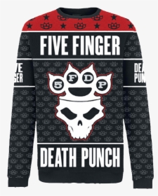 Fuck Xmas Sweater - Five Finger Death Punch Logo White, HD Png Download, Free Download