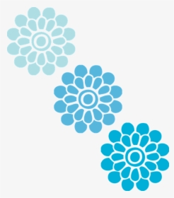 Flowers, Blue, Three, Floral, Patterns, Designs, Petals - New Technologies And Communication Techniques, HD Png Download, Free Download