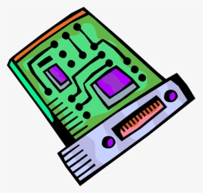 Vector Illustration Of Personal Computer Printed Circuit - Graphic Design, HD Png Download, Free Download