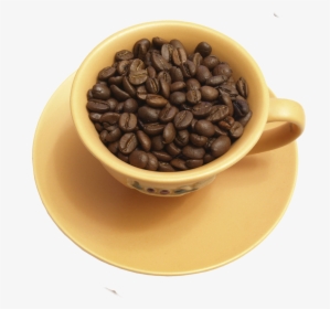 Coffe Beans In Cup - Bowl Full Of Coffee Beans Clip Art, HD Png Download, Free Download