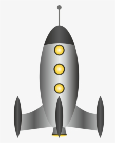 Rocketship Free To Use Clip Art - Raumschiff Png, Transparent Png, Free Download