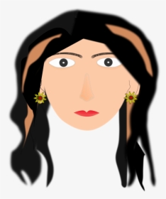 Cartoon Face Girl Woman Silhouette - Cartoon, HD Png Download, Free Download