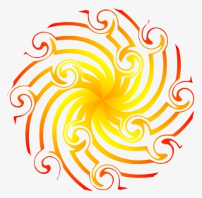 Sun Flower Spiral Free Picture - Espiral Amarela Png, Transparent Png, Free Download