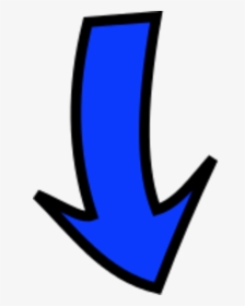 Arrow Pointing Down - Blue Arrow Pointing Down, HD Png Download, Free Download