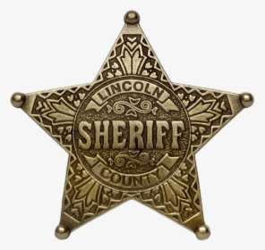 Lincoln County Sherrif"s Badge - Wild West Sheriff Star, HD Png Download, Free Download