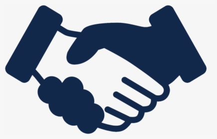Navybluerhandshakeicon - Shake Hands Icon Png, Transparent Png, Free Download