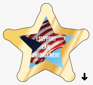 Sheriff Star Recognition Label, 4cp, HD Png Download, Free Download