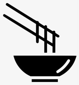 Transparent Bowl Clipart Black And White - Chinese Food Icon Png, Png Download, Free Download