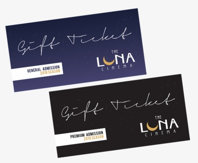 Luna Gift Ticket 2020 - Calligraphy, HD Png Download, Free Download