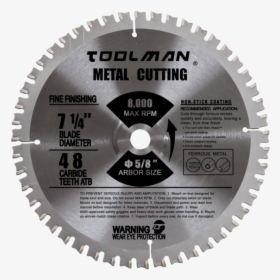 Eab Shelving Carbide Saw Blade 10 X60t 5 8 Arbor, HD Png Download, Free Download