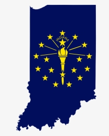 Indiana State Flag Map, HD Png Download, Free Download