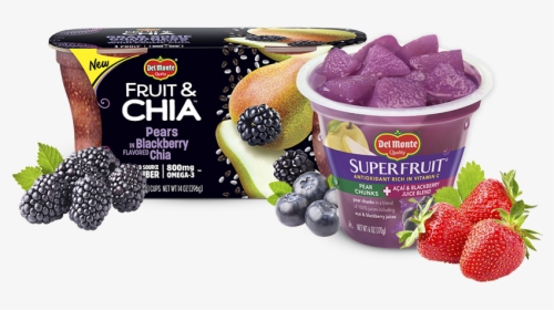 Berries And More - Del Monte Fruit And Chia, HD Png Download, Free Download