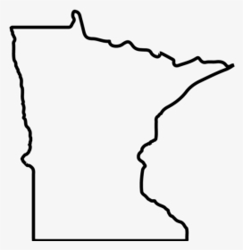 Minnesota Outline Rubber Stamp - Transparent Minnesota State Outline, HD Png Download, Free Download