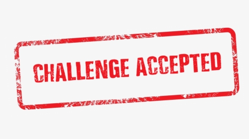 Challenge Accepted Stamp Png, Transparent Png, Free Download