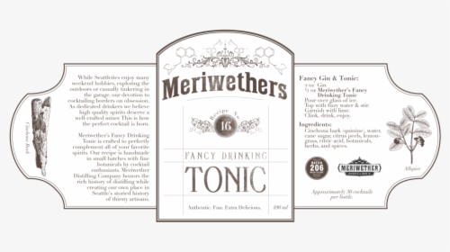 Tonic Label 6-01 - Poster, HD Png Download, Free Download
