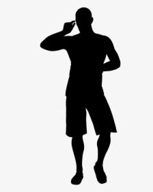 Silhouette Man Casual - Casual Man Silhouette, HD Png Download, Free Download