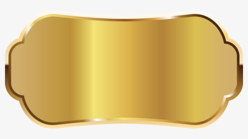 Gold Label Png - Golden Name Plate Png, Transparent Png, Free Download