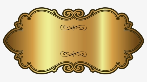 Golden Luxury Label Template Png Clipart Image - Transparent Background Label Clipart, Png Download, Free Download