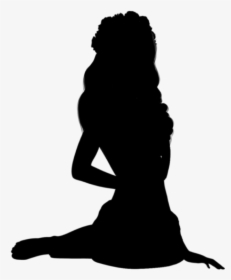 Woman Sitting Womansitting Silhouette Womansittingsilh - Silhouette Sitting Woman Transparent, HD Png Download, Free Download