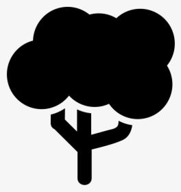 Tree Of Rounded Big Foliage - Icono De Arboles Png, Transparent Png, Free Download