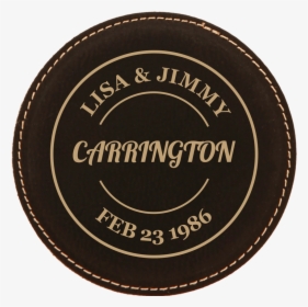 L3150 Leatherette Coaster Black Gold Stamp Preview - Spitalfields Crypt Trust, HD Png Download, Free Download