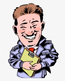 Vector Illustration Of Typical Used Car Salesman With - Car Salesman Clipart, HD Png Download, Free Download