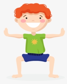 Kids Yoga Pose Four - Yoga Kids Png, Transparent Png, Free Download