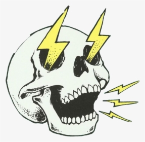 #skull #thunder #lightning #doodle #drawing #calavera - Teeth 5sos Lyrics, HD Png Download, Free Download