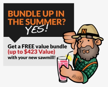 Summerlumberjack - Cartoon, HD Png Download, Free Download