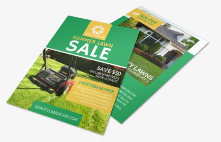 Lawn Mower Summer Offer Flyer Template Preview - Flyer, HD Png Download, Free Download