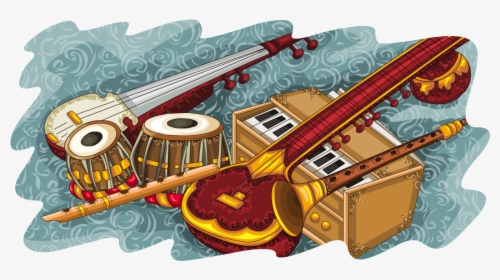 Indian Musical Instruments Collage, HD Png Download, Free Download