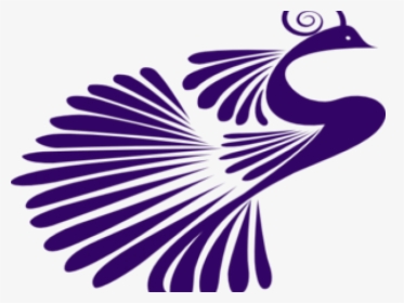 Peacock Clipart Purple - Peacock Png Silhouette, Transparent Png, Free Download
