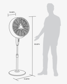 Frigidaire Outdoor Misting Fan And Pedestal Fan Combination, - Drawing, HD Png Download, Free Download
